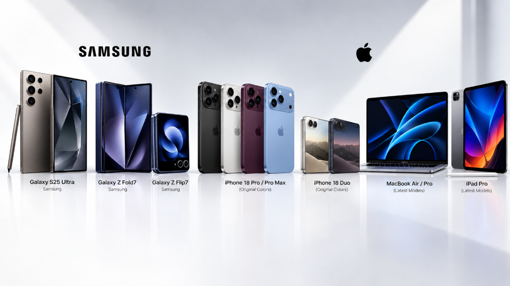 Samsung Galaxy S25 Ultra, Z Fold7, Z Flip7, iPhone 18 Pro Max, Duo, MacBook & iPad repair Newbury