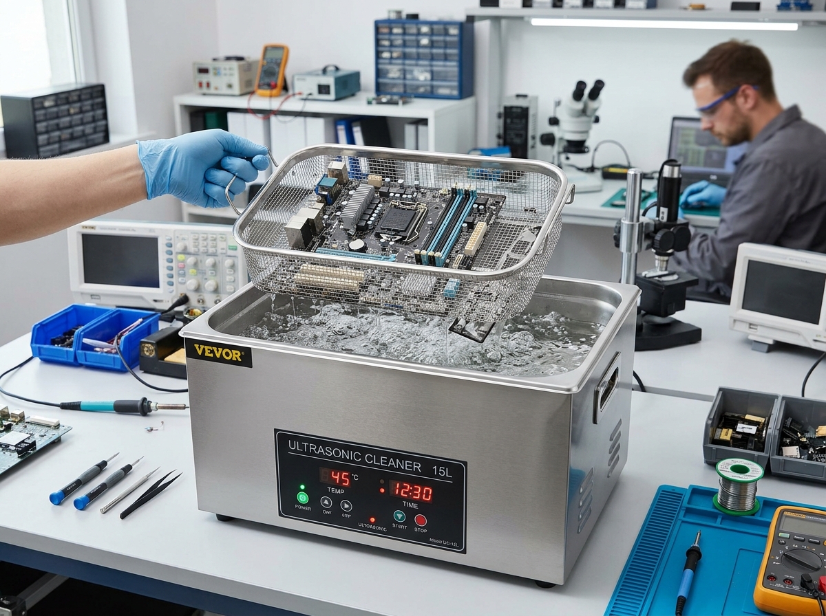 Ultrasonic liquid damage recovery at UBreakWeFix